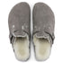 Boston Shearling Mule in Stone Coin