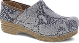 The Professional Clog in Taupe Snake