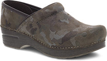 The Professional Clog in Camo Distressed Suede