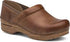 The Professional Clog in Distressed Honey Leather