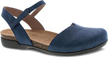 Rowan Closed Toe Sandal in Navy Nubuck