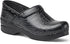 The Professional Clog in Black Tooled Leather