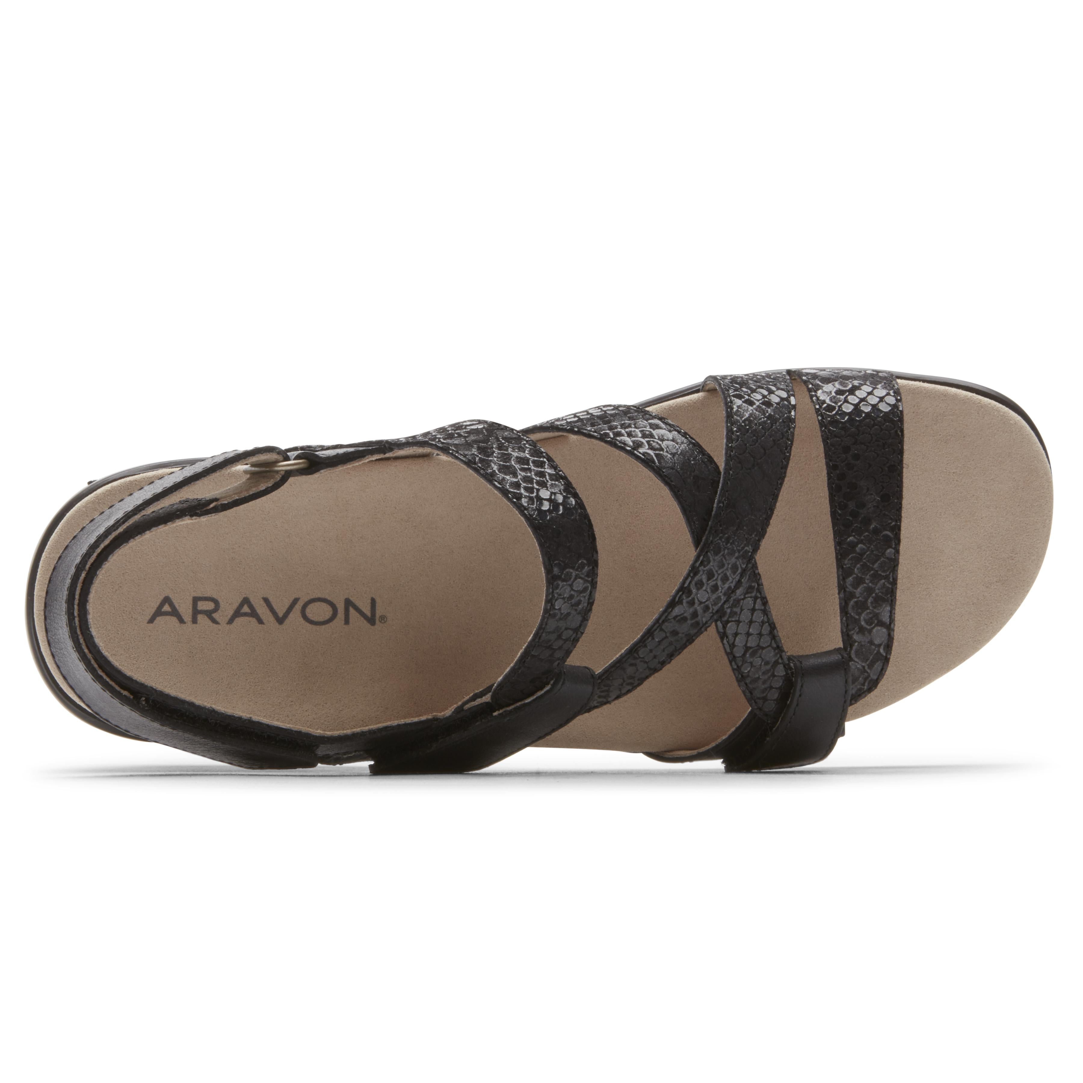 PC S Strap Walking Sandal in Black CLOSEOUTS