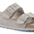 Arizona Soft Footbed Sandal in Stone Coin Leather