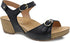 Tricia Ankle Strap Sandal in Black