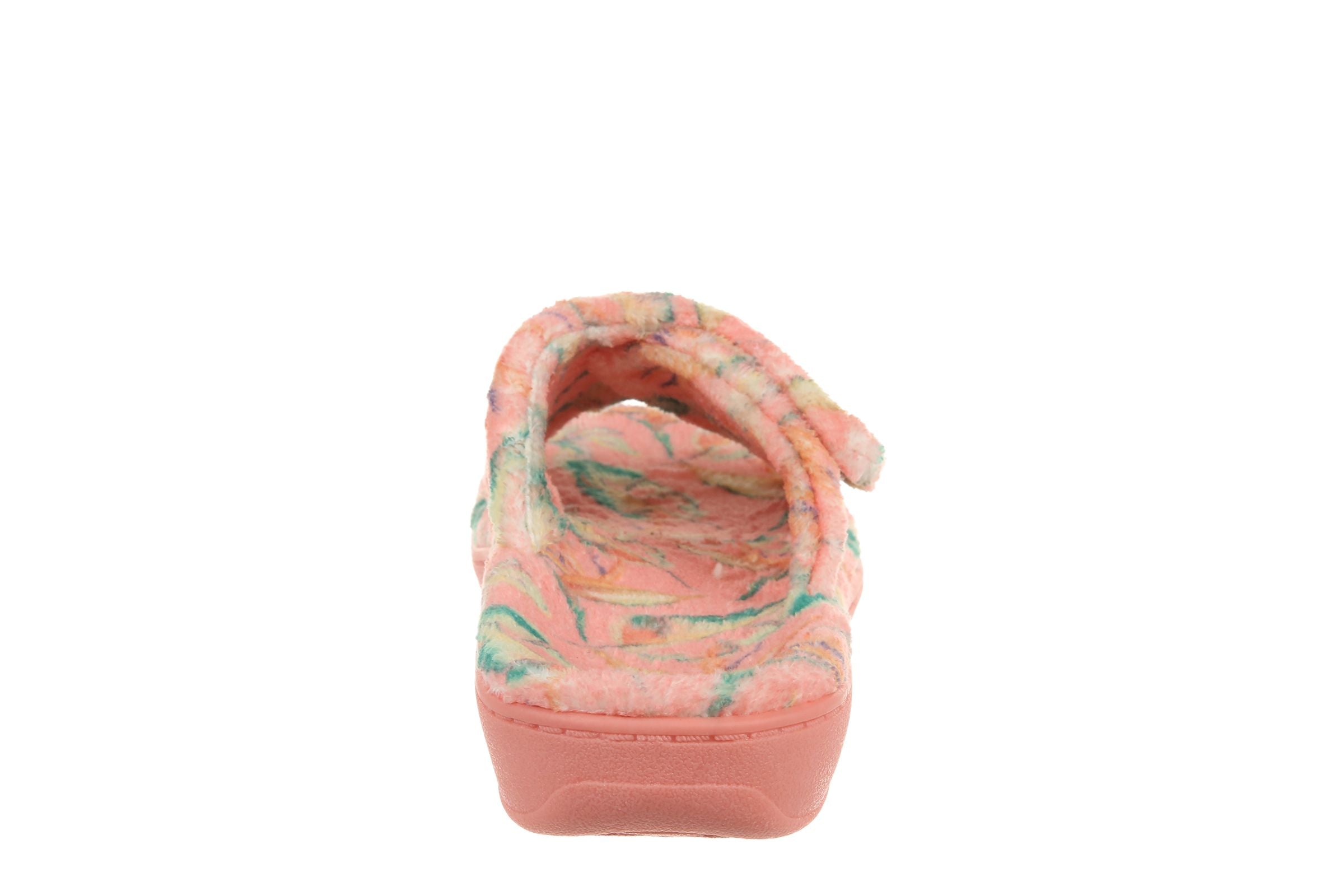 Indulge Relax Terry Cloth Slipper in Guava Tropical CLOSEOUTS