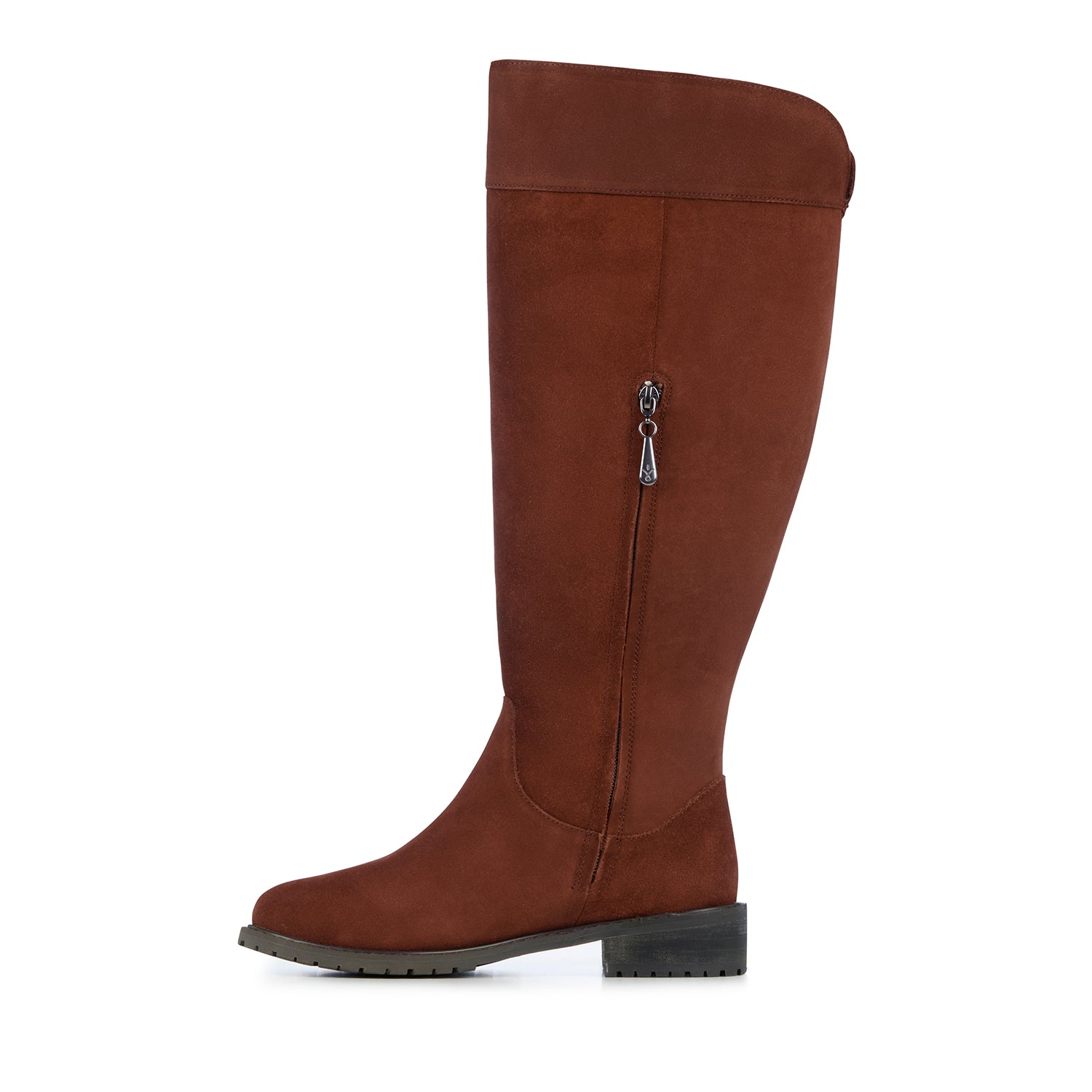 Hervey Knee High Waterproof Suede Boot in Tawny CLOSEOUTS