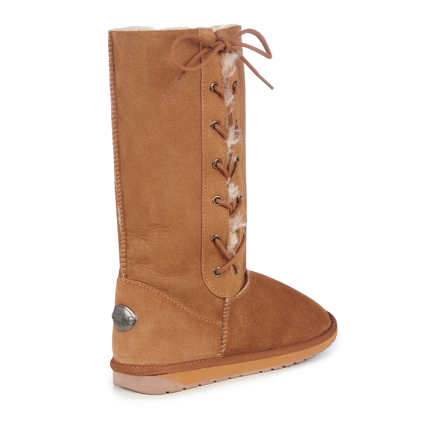 Platinum Made in AU Hi Lace Up Boot in Chestnut'