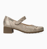 Gilia Hand Made Mary Jane Pump in Dark Taupe