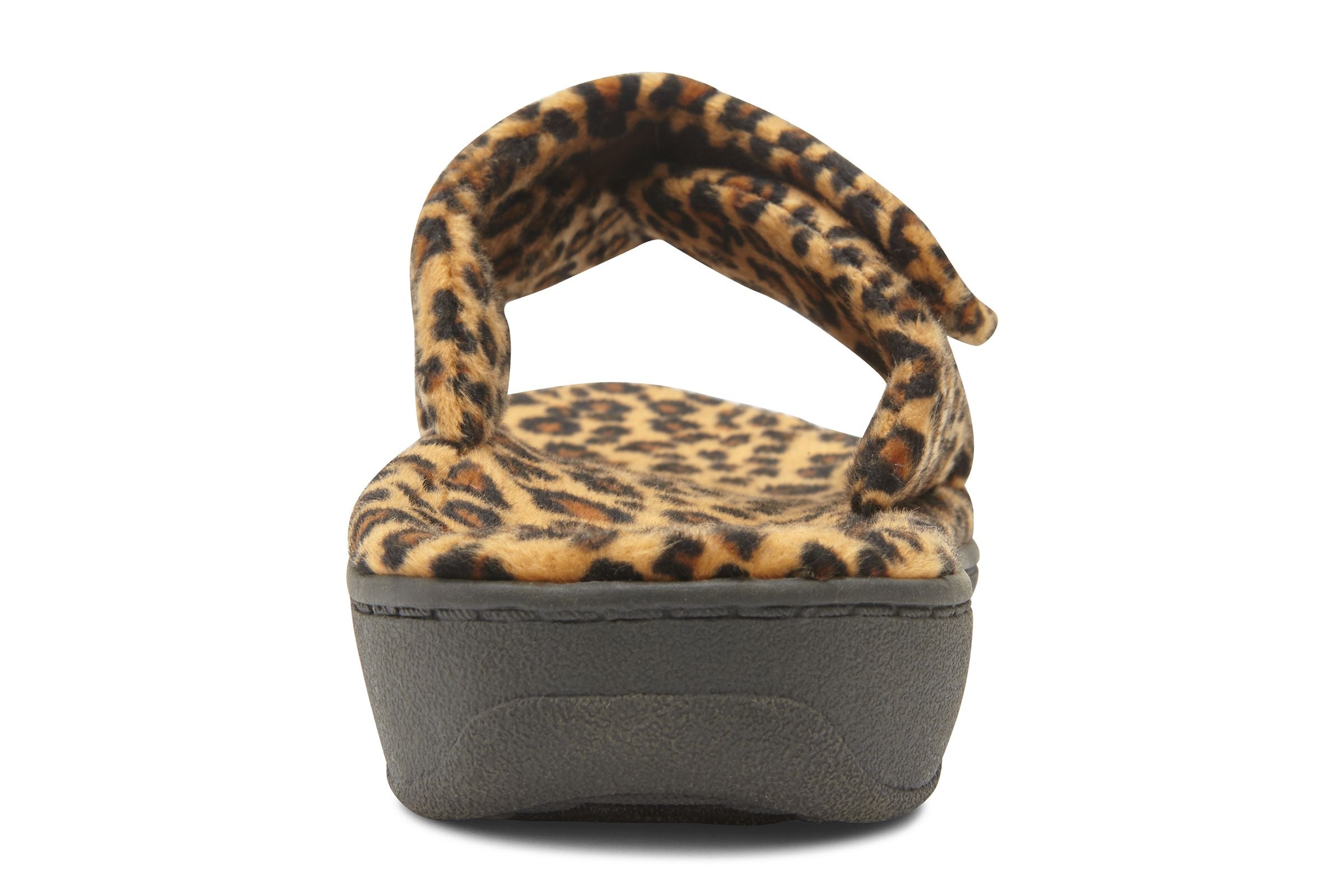 Indulge Relax Terry Cloth Slipper in Leopard CLOSEOUTS