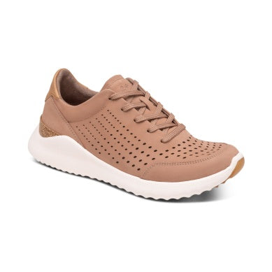 Laura Lace Up Sneaker in Almond CLOSEOUTS