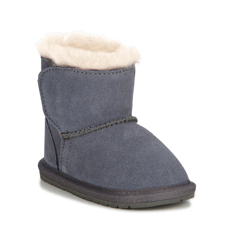 Toddle Sheepskin Baby Boot in Grey CLOSEOUTS
