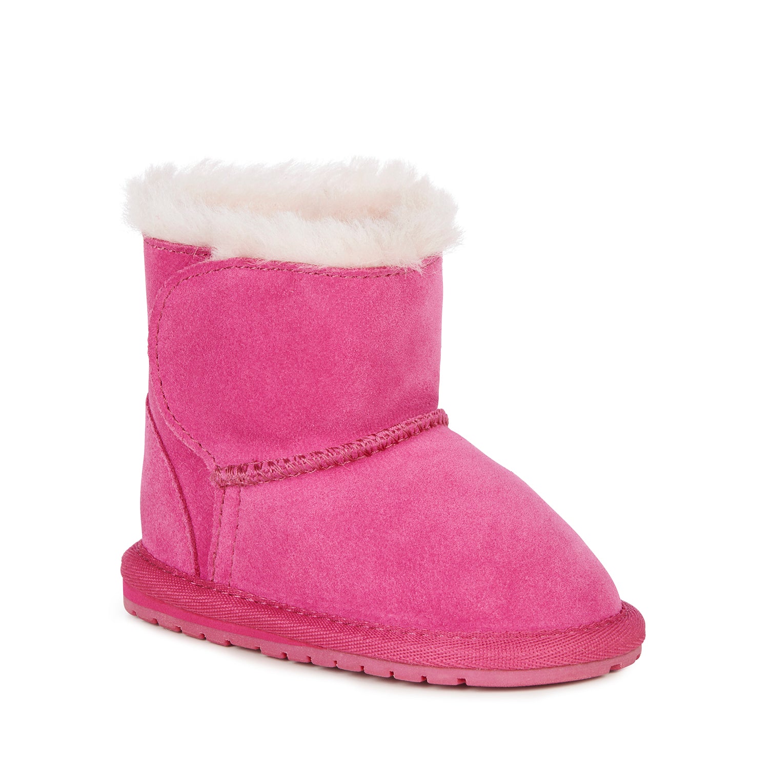 Toddle Sheepskin Baby Boot in Deep Pink