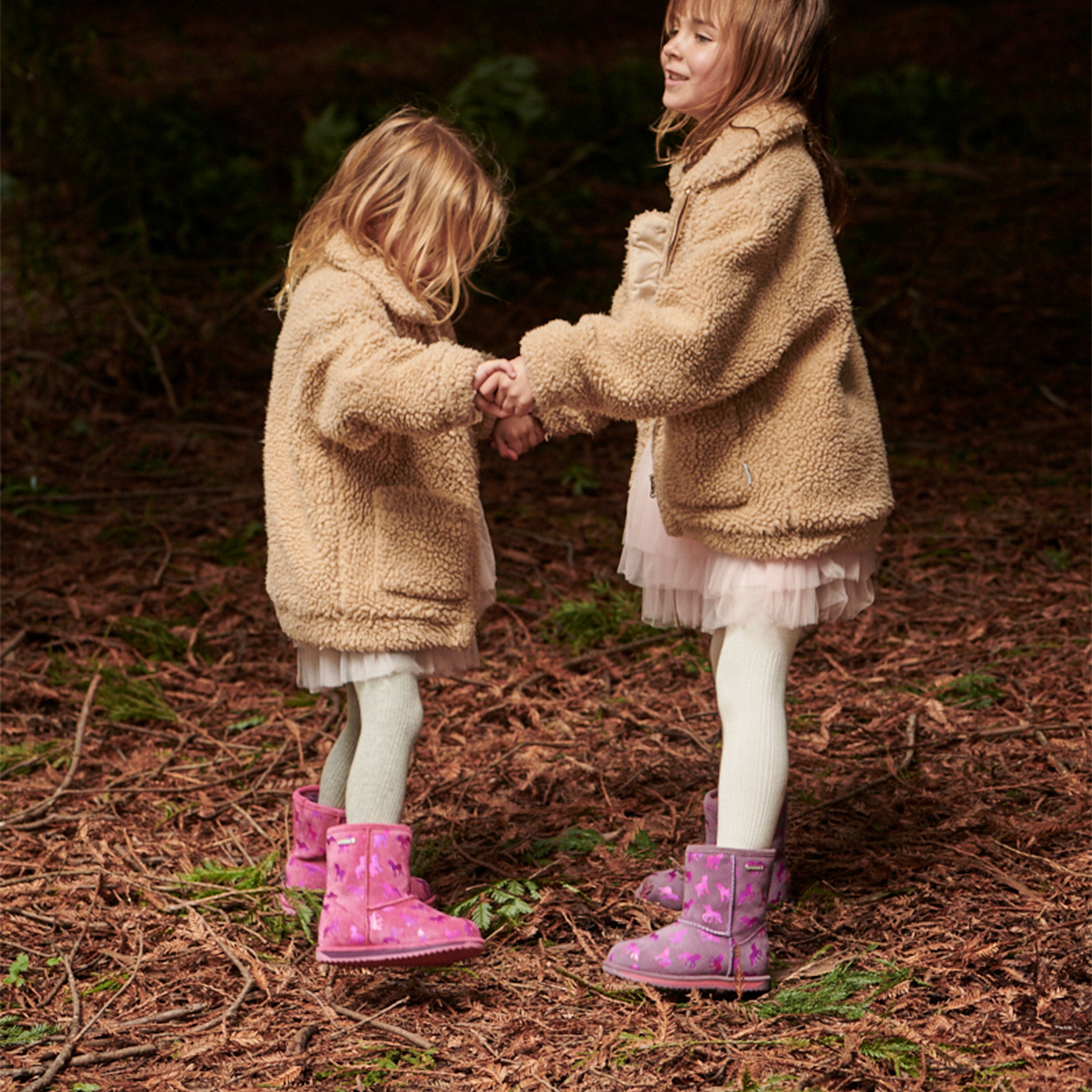 Rainbow Unicorn Brumby Boot in Deep Pink CLOSEOUTS