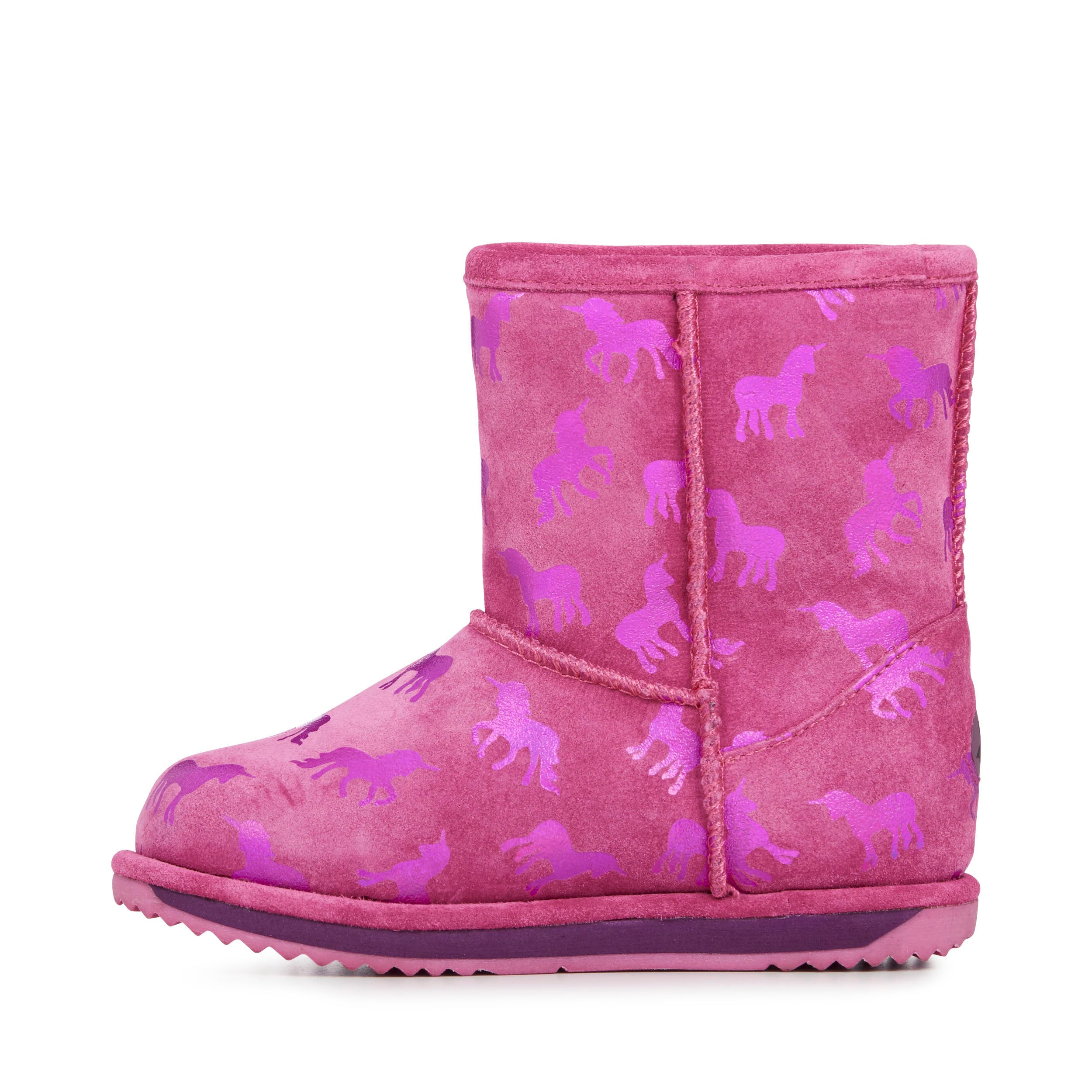 Rainbow Unicorn Brumby Boot in Deep Pink CLOSEOUTS