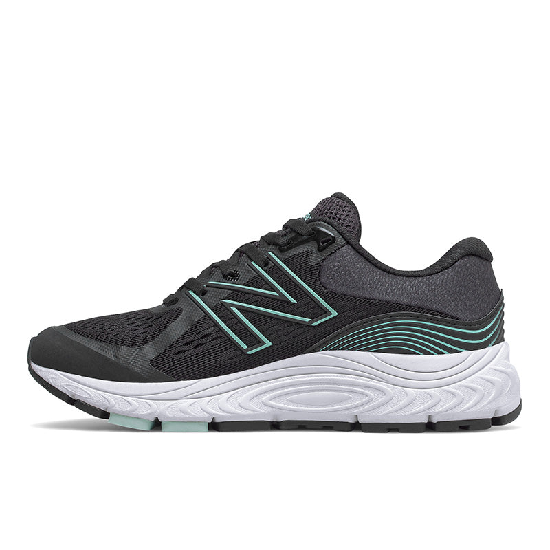 Women's 840 Black with Storm Blue V5