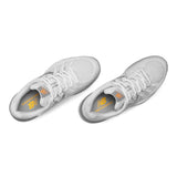 Women's Court 1006 White with Silver V1