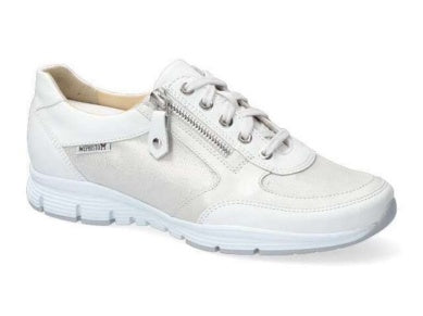 Ylona Zipper Sneaker in White CLOSEOUTS