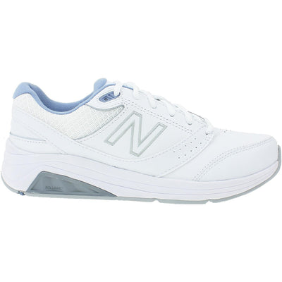 Women's Walking 928 White and Blue Lace Up V3