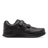 Women's Walking 577 Black Hook and Loop Shoe in Black